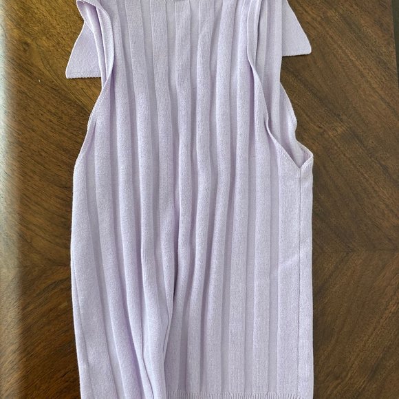 Find Me Now Dale Knit Polo Tank - Lavender - Picture 3 of 4